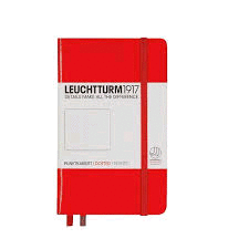 LEUCHTTURM1917 POCKET A6 HARDCOVER DOTTED RED 308317