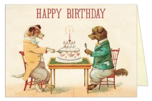 HAPPY BIRTHDAY DOG/CAKE CARD