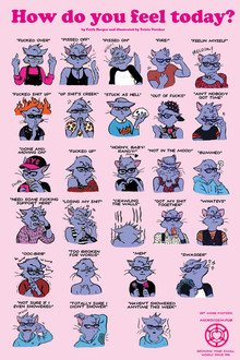 HOW DO YOU FEEL TODAY? RIVER THE CAT POSTER