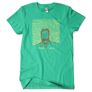 IRON & WINE OUR ENDLESS NUMBERED DAYS (DELUXE EDITION) GREEN T-SHIRT (S)