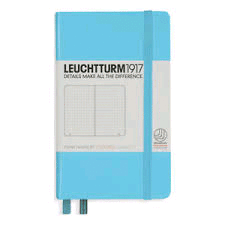 LEUCHTTURM1917 POCKET A6 HARDCOVER DOTTED ICE BLUE 357477