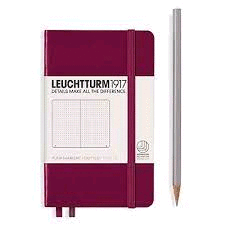 LEUCHTTURM1917 NOTEBOOK A5 HARDCOVER SQUARED PORT RED 359694