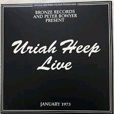 LIVE - JANUARY 1973 (RSD EDITION LP)