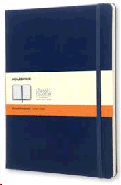 MOLESKINE CLASSIC NOTEBOOK XLARGE RULED BLUE 