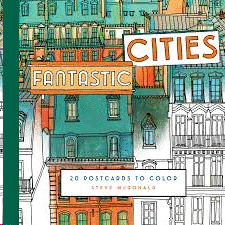 FANTASTIC CITIES: 20 POSTCARDS TO COLOR