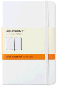 MOLESKINE CLASSIC NOTEBOOK POCKET RULED WHITE