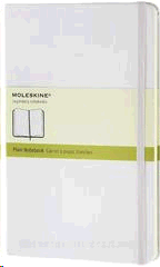 MOLESKINE CLASSIC NOTEBOOK LARGE PLAIN WHITE 