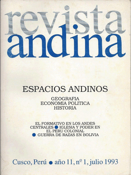 REVISTA ANDINA. ESPACIOS ANDINOS