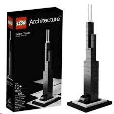 LEGO ARCHITECTURE. WILLIS TOWER CHICAGO, ILLINOIS, USA