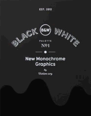 PALETTE 01: BLACK & WHITE. NEW MONOCHROME GRAPHICS