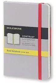 MOLESKINE CONTRAST LIMITED COLLECTION POCKET RULED ASTER GREY HARD COVER