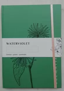 CUADERNO WATERVIOLET TAPA DURA DOTTED VERDE