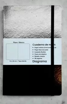 CUADERNO DE NOTAS PLATA QUEMADA 13 X 20 DIAGRAMA