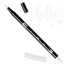 DUAL BRUSH PEN ART MARKER PINCEL + PUNTA FINA N00 MEZCLADOR INCOLORO