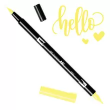 DUAL BRUSH PEN ART MARKER PINCEL + PUNTA FINA 062 AMARILLO PALIDO