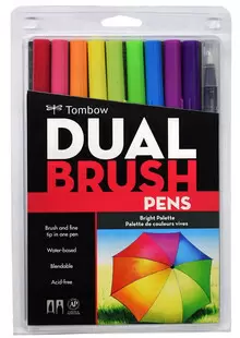 DUAL BRUSH PENS BRIGHT PALETTE