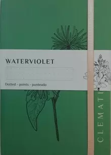 CUADERNO WATERVIOLET TAPA DURA A6 CLEMATIS VERDE