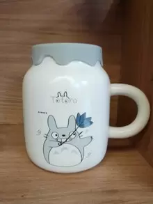 TAZA TOTORO CON TAPA DECORATIVA