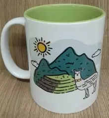 TAZA MADE IN PERU / VERDE LIMÓN